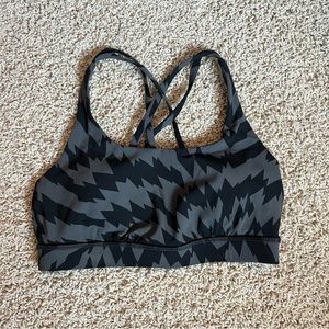 Lululemon Energy Strappy Sports Bra Printed Size 6